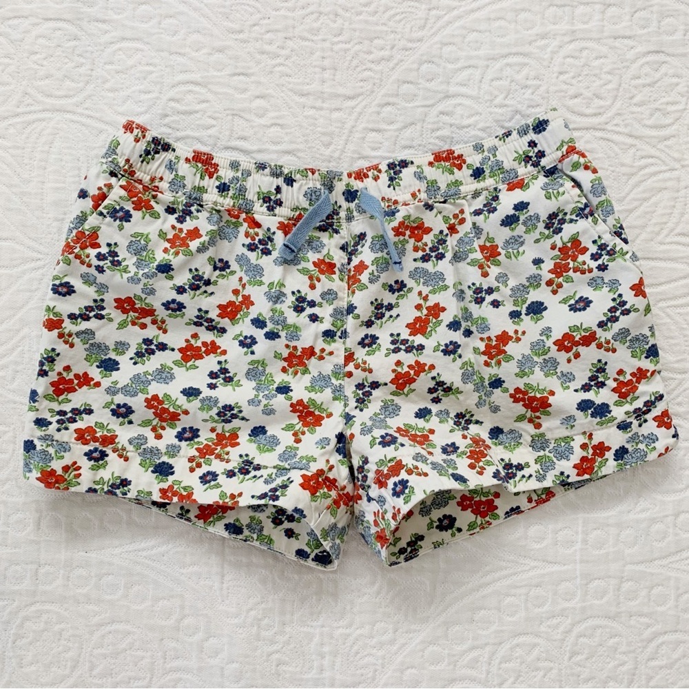 Mini Boden Girls' Floral‎ Print Shorts